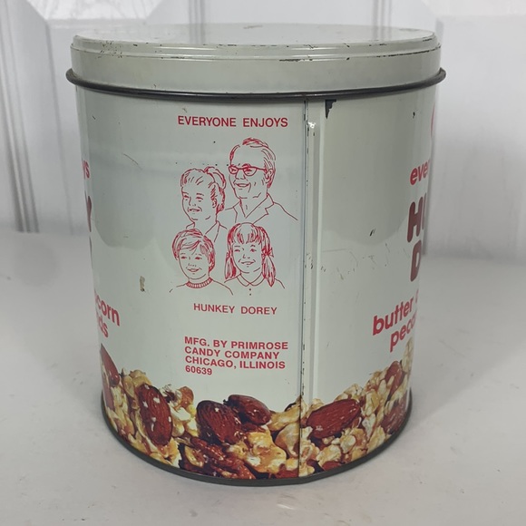 Vintage Primrose Hunkey Dorey Popcorn tin empty candy Co. Chicago Il 12oz. - Picture 3 of 7